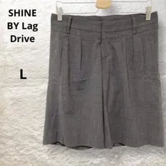 SHINE BY Lag Drive グレンチェックハーフパンツ ダークグレー
