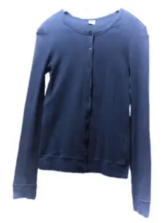 PETIT BATEAU プチバトー 綿 カーディガン ネイビー レディース