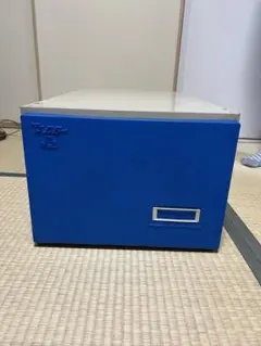 昭和レトロ　青　収納ボックス　金属製　たのメル便　送料込