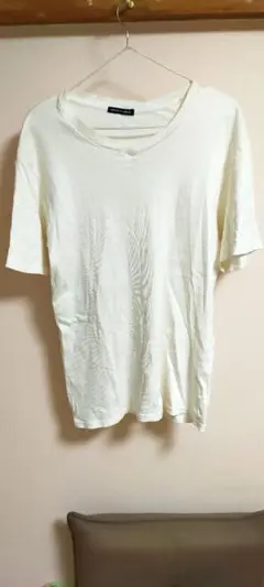 GOODDAY MOOD ホワイト Vネック Tシャツ