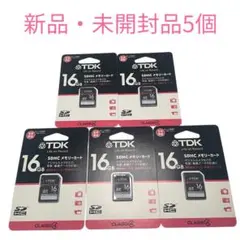 【5個】TDK SDHCカード 16GB Class4 T-SDHC16GB4