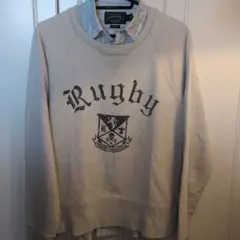 【Vintage】RALPH LAUREN RUGBYロゴ スウェット美品