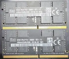 SK hynix DDR4 32GB×2枚（合計64GB）メモリ / Mac対応