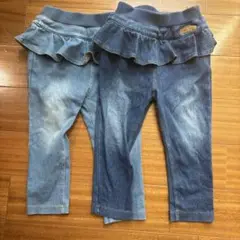 デニムパンツ 80cm 2点　まとめ売り