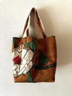 週末SALE 古布　銘仙　刺し子　ハンドバッグ