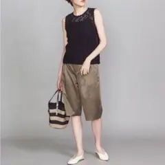 値下げ★タグ付き未使用★BY UNITED ARROWS ハーフパンツ サテン