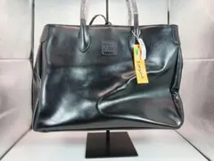 ほぼ未使用品 SAZIO サジオ レザー トートバッグ ブラック レディース