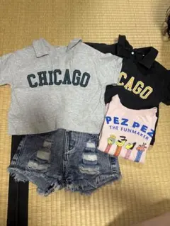 Tシャツ3枚&クラッシュデニムSET