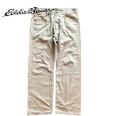 00s Eddie Bauer ベージュチノパンカジュアルアメカジ　35/30