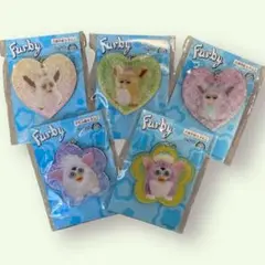Furby レトロファービー アクリルキーホルダー ハート型 5種セット