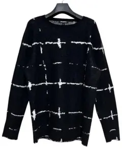 匿名発送　美品　karl lagerfeld 有刺鉄線デザインニット　サイズM