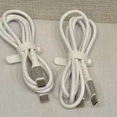 CUGUNU USB-Cケーブル 2本セット ホワイト