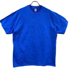 ギルダン　メンズTシャツ　青　XL　無地 　シンプル　ソフトスタイル【4276】