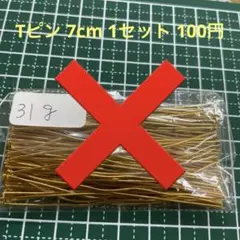 Tピン 7cm 1セット 100円