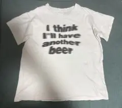 90s モーションロゴ　beer tシャツ