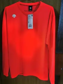 新品タグ付DESCENTE DMC-5801LB オレンジ ロングシャツ 【O】