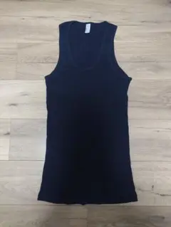 American Apparel ブラック タンクトップ ロサンゼルスアパレル