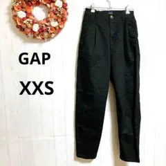 美品☆GAP ブラックパンツ 　コットン混　XXS　小さいサイズ　ゆったり