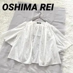 オオシマレイ ボレロ 星柄 月柄 シースルー F フレアスリーブ 白