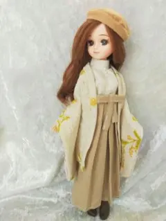 和洋折衷 袴 リカちゃん ハンドメイド(みもざ)