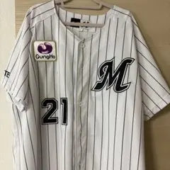 千葉ロッテマリーンズ　吉井理人　ネオクラシック　ユニフォーム　Mサイズ　未使用 吉井理人監督 ホーム用レプリカユニフォーム Оサイズ 千葉ロッテ