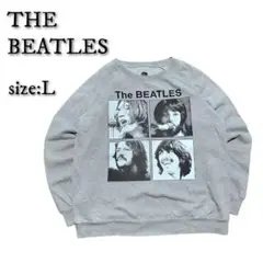 THE BEATLES ザ・ビートルズフォトプリント スウェット L グレー