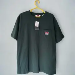未使用品ベン・デイビス/BEN DAVIS ポケット付半袖Ｔシャツ　DグリーンL