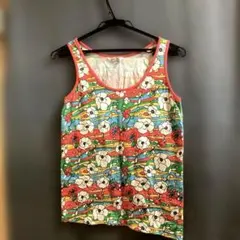 ロデオクラウンズ 花柄 タンクトップ