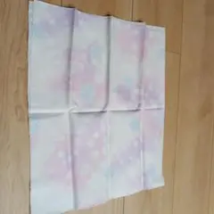 ガーゼ生地 ピンクと白の星模様 約70cm x 50cm
