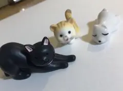 どうぶつ 置物 ネコ シロクマ