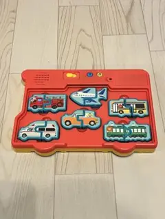 【美品】 ベネッセ チャレンジイングリッシュ 英語 エデュトイ 乗り物パズル