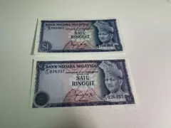 マレーシア　リンギット50RM 5枚　5RM3枚　旧紙幣 旧紙幣 旧札】マレーシアリンギット 50リンギット - メルカリ
