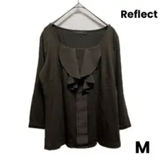 Reflect トップス フリル ブラック レディース