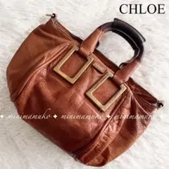 9 Chloe クロエ エテル ミニバッグ レザー ハンドバッグ