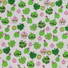 ❣️【限定】可愛いクローバー柄　綿100%シーチング生地　110x100cm