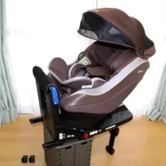 美品 Aprica 360度回転クルリラ◆ISOFIX固定&ベルト固定両方可能