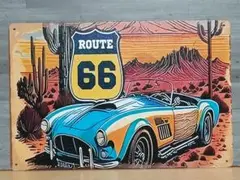 ROUTE66 レトロ風 ブリキ看板 OK2031