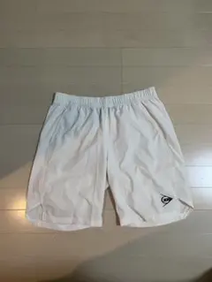 ダンロップ ホワイト ハーフパンツ Lサイズ サイドスリット