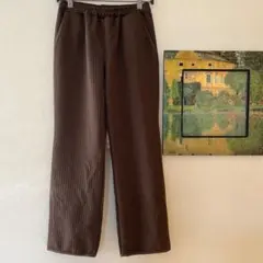 ブラウン ワイドパンツ