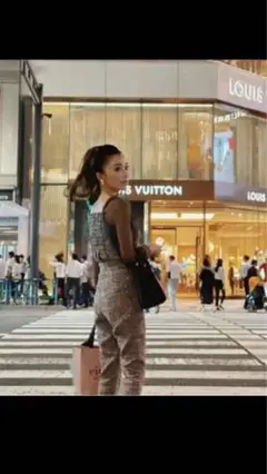 eimy istoire オーガンジー ツイード トップス パンツ