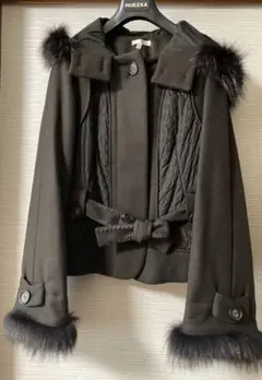 PAULE KA ファー付きショートコート