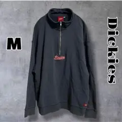 ♪ DICKIES ディッキーズ ハーフジップ 裏毛トレーナー M