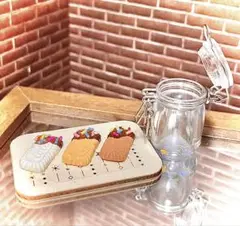 ミニチュアスイーツ　ジャー付きLotusクッキーセット~ブラックチョコ~*・♡
