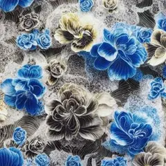 ❣️【限定】鮮やかなお花柄立体感　綿100%シーチング生地　110x100cm