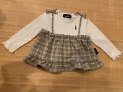 EAST BOY 長袖シャツ・ブラウス ワンピース　チェック柄 90