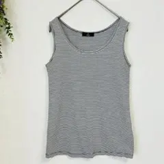✨美品✨INED 【Ｓ相当】ストライプ ノースリーブ トップス
