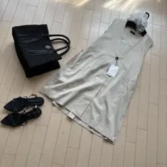 新品♡ページ限定お値下げ♡日本製♡Aga杢ベージュジレ♡送料込み