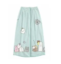 ミントグリーン ラップタオル オバケーヌ