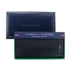 トミーヒルフィガー 長財布 二つ折り ブラック 31TL19X006 001