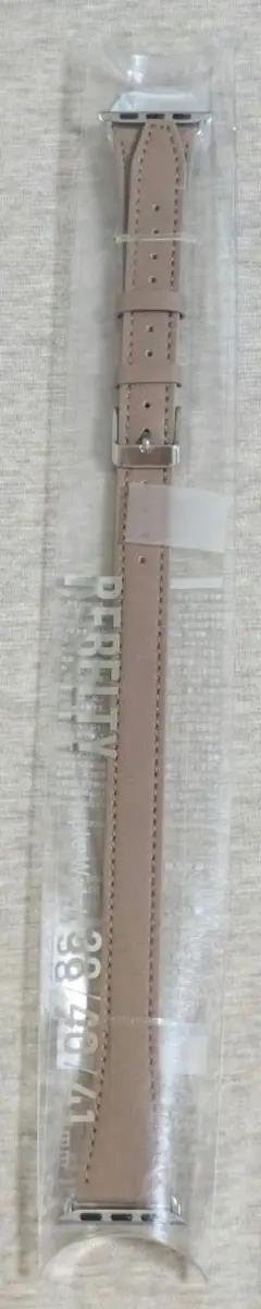 Apple Watchバンド　二重巻きベルト　ピンクベージュ